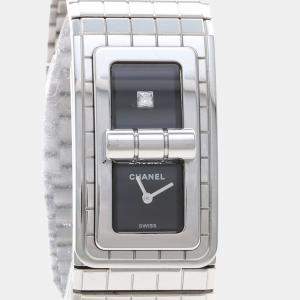 Pre Owned Chanel Code Coco Diamond Quartz Stainless Steel Women's Wristwatch 22 mm