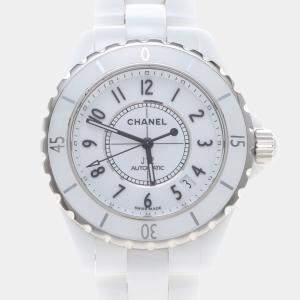 Pre Owned Chanel J12 Automatic Ceramic Stainless Steel Men's Wristwatch 39 mm