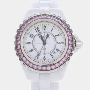Chanel J12 Quartz Ceramic Stainless Steel Women's Wristwatch 34 mm