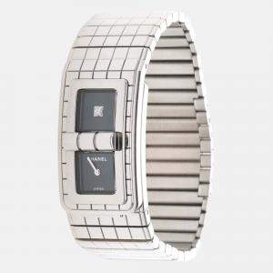 Pre Owned Chanel Code Coco H5144 Quartz Black Diamonds Stainless Steel Women's Wristwatch 38mm