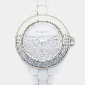 مملوكة مسبقًا Chanel J12 H7419 Quartz White Ceramic Women's Wristwatch 33.5 mm