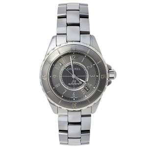 Chanel Grey Titanium & Ceramic J12 H2979 Automatic Women's Wristwatch 38 mm