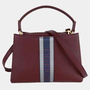 Charriol Bordeaux Leather Deauville Crossbody bag