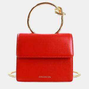 Charriol Red Leather Zenitude Handbag