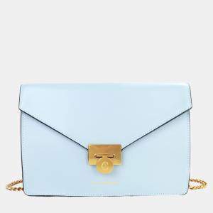 Pre Owned Charriol Blue Leather TWIST Handbag