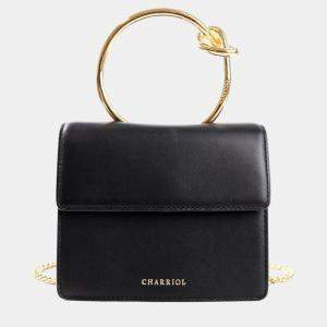 Charriol Black Leather ZENITUDE Handbag