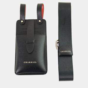 Charriol Black / Orange Leather  Mobile Accessories