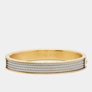 Charriol Forever Gold Tone Stainless Steel Bangle Bracelet L