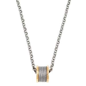Charriol Forever Gold PVD Coated Cable Ring Pendant Necklace