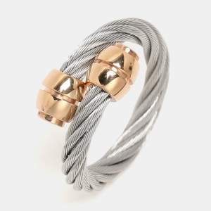 Charriol Silver/Rose Steel Gold Olive Celtic Ring 50