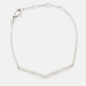 Chaumet Josephine Aigrette Diamonds 18k White Gold Bracelet