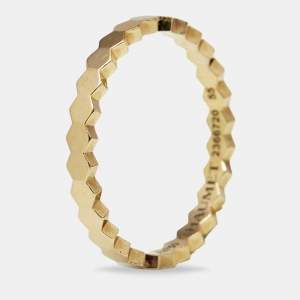Pre Owned Chaumet Bee My Love 18k Yellow Gold Narrow Band Ring Size 55