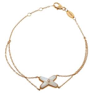 Chaumet Jeux de Liens Diamond Mother of Pearl 18K Rose Gold Bracelet