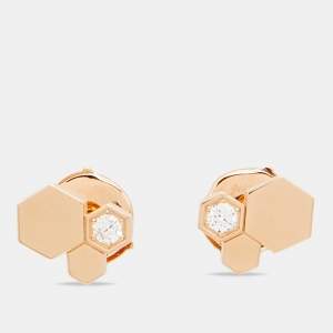 Chaumet Bee My Love Diamond 18k Rose Gold Earrings