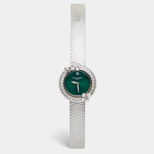 Chaumet Green Stainless Steel Diamond Hortensia Eden W83880-001 Women's Wristwatch 22 mm  