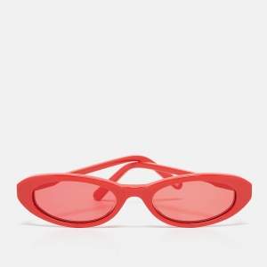 Chimi X Joel Ighe Red Mini Oval Sunglasses