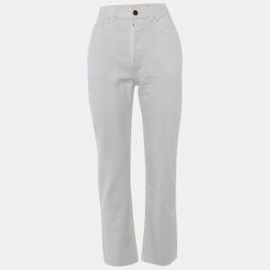 Chloé White Denim Straight Fit jeans S/Waist 27"