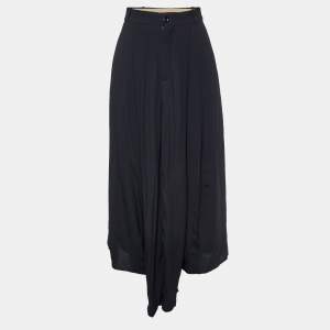 Chloe Black Crepe Flared Trousers S