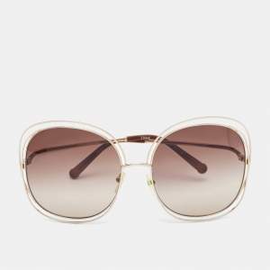 Chloe Brown/Gold Gradient CE126S Frame Oversized Sunglasses
