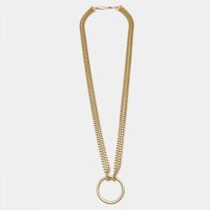 Chloe Gold Tone Long Necklace