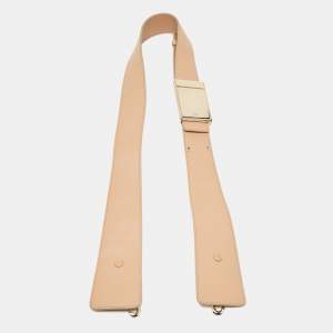 Chloe Beige Leather Adjustable Shoulder Strap