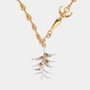 مملوكة مسبقًا قلادة كلوي بسلسلة معدنية بلونين