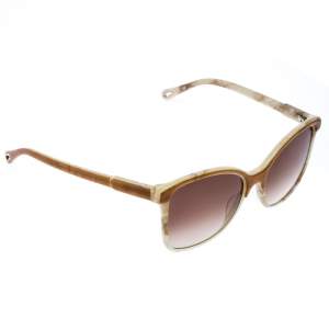 Chloe Brown Marble Gradient CE734S Square Sunglasses