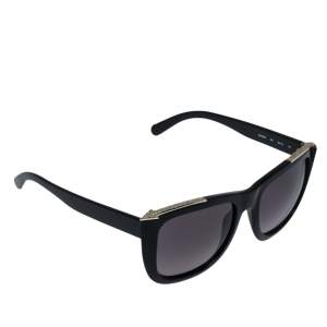 Chloé Black & Crystal Embellished / Dark Grey Gradient CE659SR Square Sunglasses