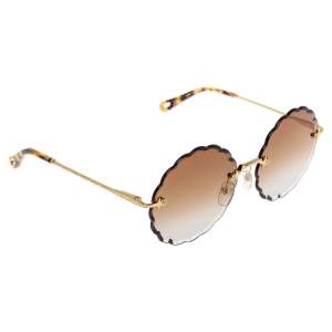Chloe Brown Gradient CE142S Scalloped Sunglasses