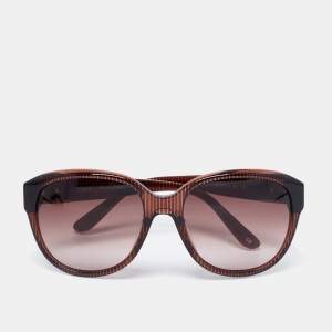 Chloé Brown Striped/ Brown Gradient CL2233 Oversized Sunglasses