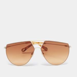 Chloe Gold/ Brown Havana CE139S 805 Aviator Sunglasses