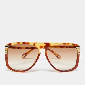 Chloe Brown Tortoise Gradient West CH0104s Sunglasses L