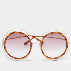 Chloé Brown Gradient CE120S Carlina Round Sunglasses
