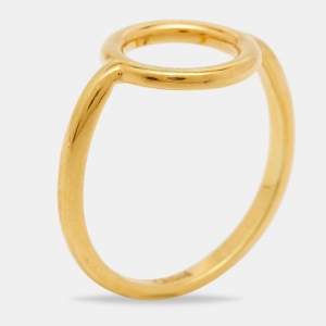Chloe Circle Gold Tone Ring Size 54