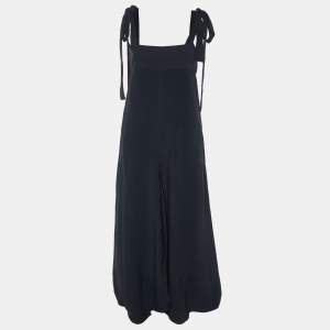 Chloe Black Crepe Wide Leg  Jumpsuit M
