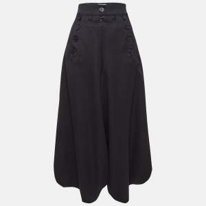 Chloe Navy Blue Wool Blend Sailor Pants M