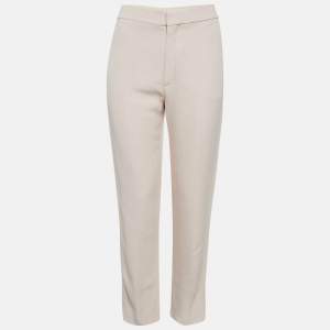 Chloe Pink Crepe Regular Trousers M