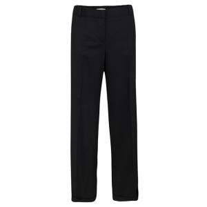 Pre Owned Chloe Black Wool Wide Leg Trousers L