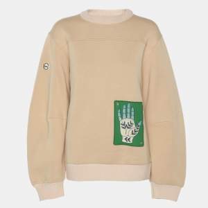 Chloé Beige Jersey Wool Sweatshirt S