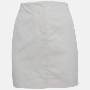 مملوكة مسبقًا Chloe Cream Twill Mini Skirt M