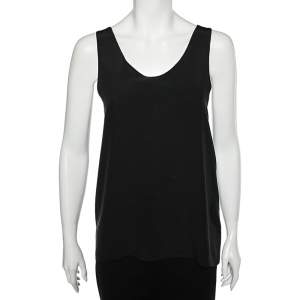 Chloe Black Silk Tank Top S