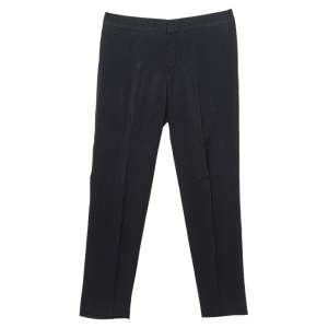 Pre Owned Chloe Black Crepe Formal Pants S