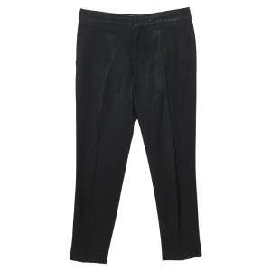 Pre Owned Chloe Black Crepe Formal Pants S