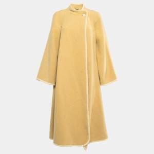 Chloe Beige Wool Wide Sleeve Coat S