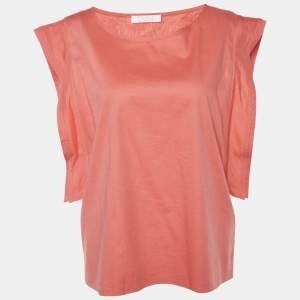 Pre Owned Chloe Pink Cotton Top M