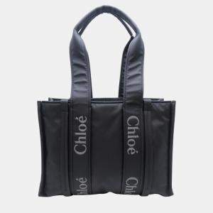 Chloe Black ody Medium Nylon Tote Bag