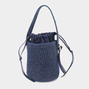 Chloe Denim Leather Blue ody Small Basket Hand Bag