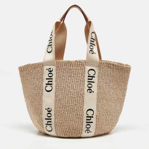 Chloe Natural Fibers Large Woody Tote