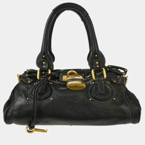 Chloe Black Leather Paddington Handbag