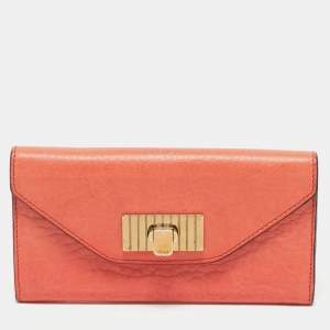 Chloe Orange Leather Sally Wallet